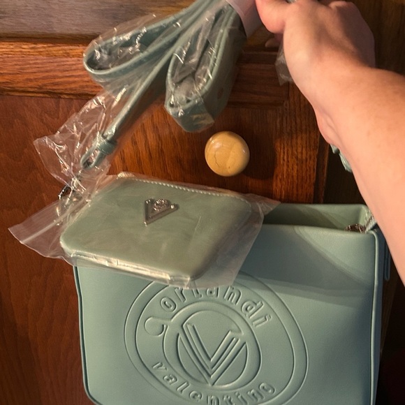 Valentino Orlandi Teal Crossbody Bag